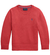 Polo Ralph Lauren Bluse - Strik - Rød Polo Ralph Lauren Bluse - Strik - Rød