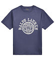 Polo Ralph Lauren T-shirt - Støvet Blå m. Print Polo Ralph Lauren T-shirt - Støvet Blå m. Print