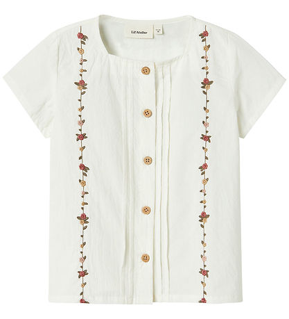 Lil' Atelier Skjorte - NmfJolene - Coconut Milk m. Blomster Lil' Atelier Skjorte - NmfJolene - Coconut Milk m. Blomster