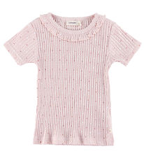 Lil' Atelier T-shirt - Rib - NmfHulla - Peach Blush Lil' Atelier T-shirt - Rib - NmfHulla - Peach Blush