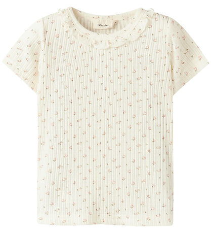 Lil' Atelier T-shirt - Rib - NmfHulla - Coconut Milk