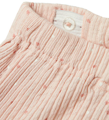 Lil' Atelier Shorts - Rib - NmfHulla - Peach Blush w. Hearts