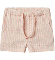 Lil' Atelier Shorts - Rib - NbfHulla - Peach Blush m. Hjerter Lil' Atelier Shorts - Rib - NbfHulla - Peach Blush m. Hjerter
