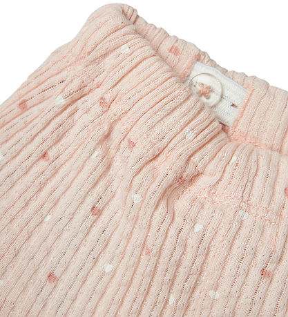 Lil' Atelier Shorts - Rib - NbfHulla - Peach Blush m. Hjerter Lil' Atelier Shorts - Rib - NbfHulla - Peach Blush m. Hjerter