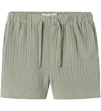 Lil' Atelier Shorts - Musselin - NmmJanu - Seagrass