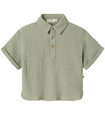 Lil' Atelier Skjorte - Musselin - NmmJanu - Seagrass Lil' Atelier Skjorte - Musselin - NmmJanu - Seagrass