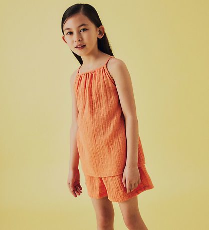 Name It Top - Muslin - Strap - NkfHisa - Fresh Salmon