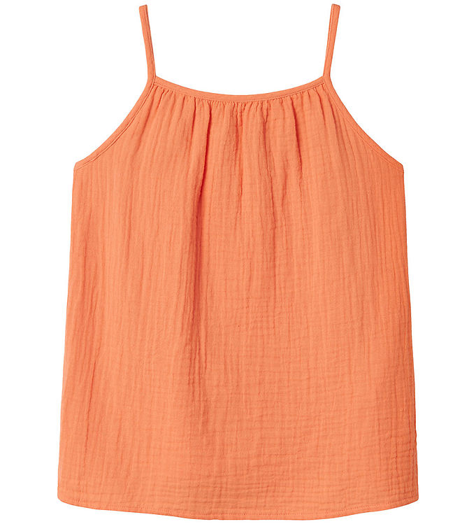 Name It Top - Musselin - Strap - NkfHisa - Fresh Salmon