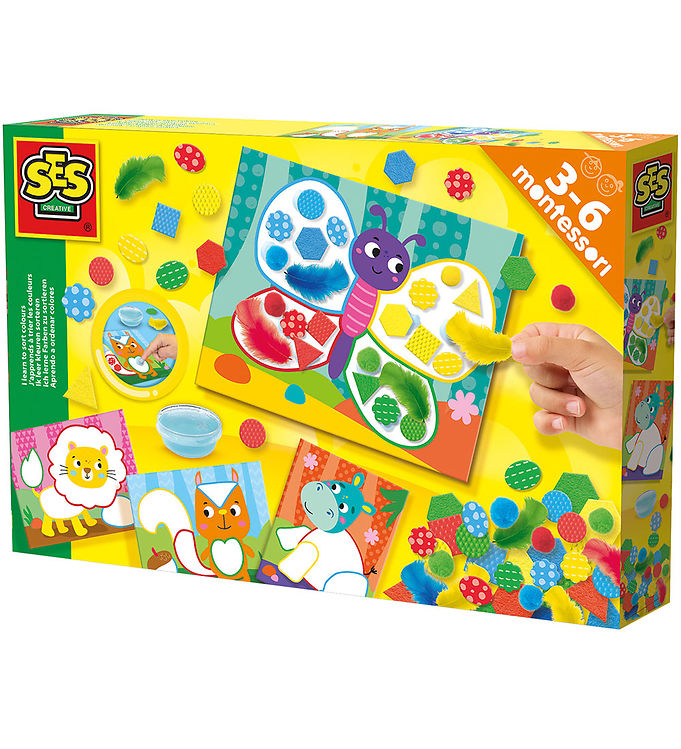 SES Creative Kreasæt - Montessori - Sorter Former Og Farver