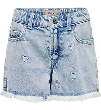 Kids Only Shorts - KogRobyn - Lyseblå Denim/Sommerfugl Kids Only Shorts - KogRobyn - Lyseblå Denim/Sommerfugl