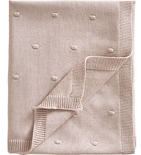 Jack o Juno Tæppe - 80x100 cm - Strik - Bubble - Dusty Pink Jack o Juno Tæppe - 80x100 cm - Strik - Bubble - Dusty Pink