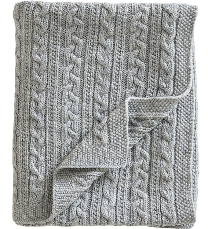 Jack o Juno Tæppe - 80x100 cm - Uld - Light Grey