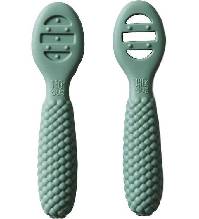 Jack o Juno Babyskeer - Silikone - 2-pak - Bubble - Sage