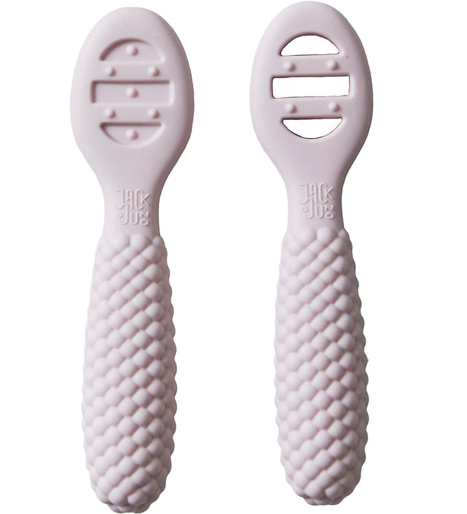 Jack o Juno Babyskeer - Silikone - 2-pak - Bubble - Light Pink