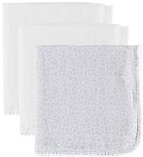 Jack o Juno Stofbleer - 40x40 cm - 3-pak - Pom Pom Mini - Pearl/ Jack o Juno Stofbleer - 40x40 cm - 3-pak - Pom Pom Mini - Pearl/