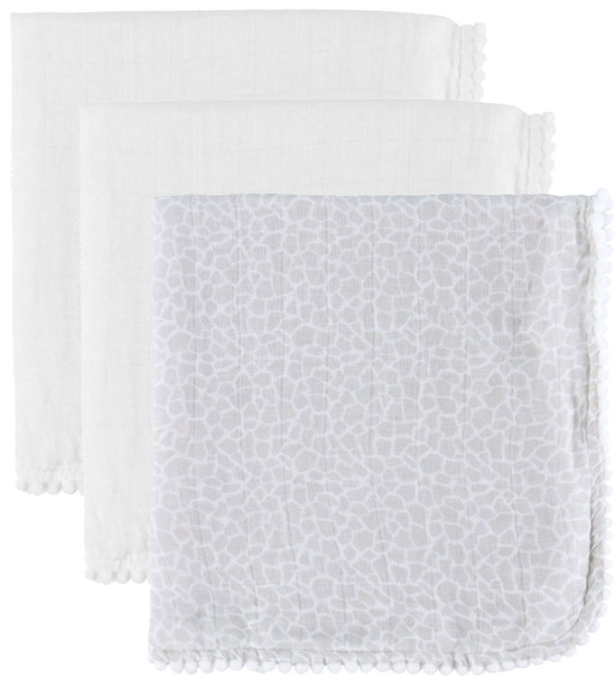 Jack o Juno Stofbleer - 40x40 cm - 3-pak - Pom Pom Mini - Pearl/