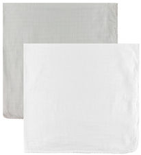 Jack o Juno Babysvøb - 120x120 cm - 2-pak - Pom Pom - Pearl/Dust Jack o Juno Babysvøb - 120x120 cm - 2-pak - Pom Pom - Pearl/Dust