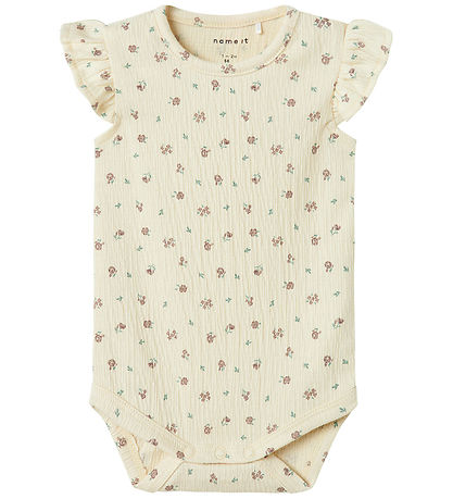 Name It Body u/æ - NbfJannis - Bleached Sand m. Blomster Name It Body u/æ - NbfJannis - Bleached Sand m. Blomster