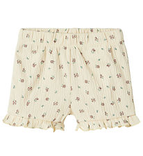 Name It Shorts - NbfJannis - Bleached Sand m. Blomster Name It Shorts - NbfJannis - Bleached Sand m. Blomster