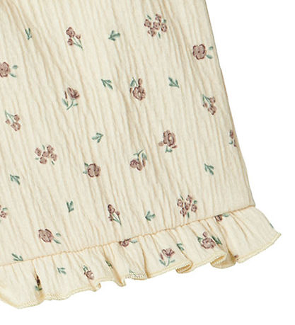 Name It Shorts - NbfJannis - Bleached Sand w. Flowers