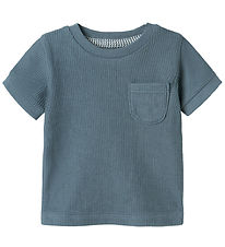 Name It T-shirt - Rib - NbmJush - Blue Mirage Name It T-shirt - Rib - NbmJush - Blue Mirage