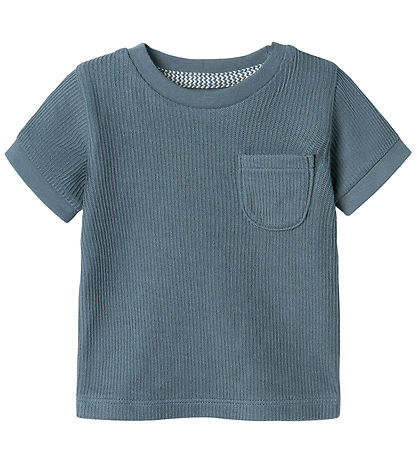 Name It T-shirt - Rib - NbmJush - Blue Mirage Name It T-shirt - Rib - NbmJush - Blue Mirage