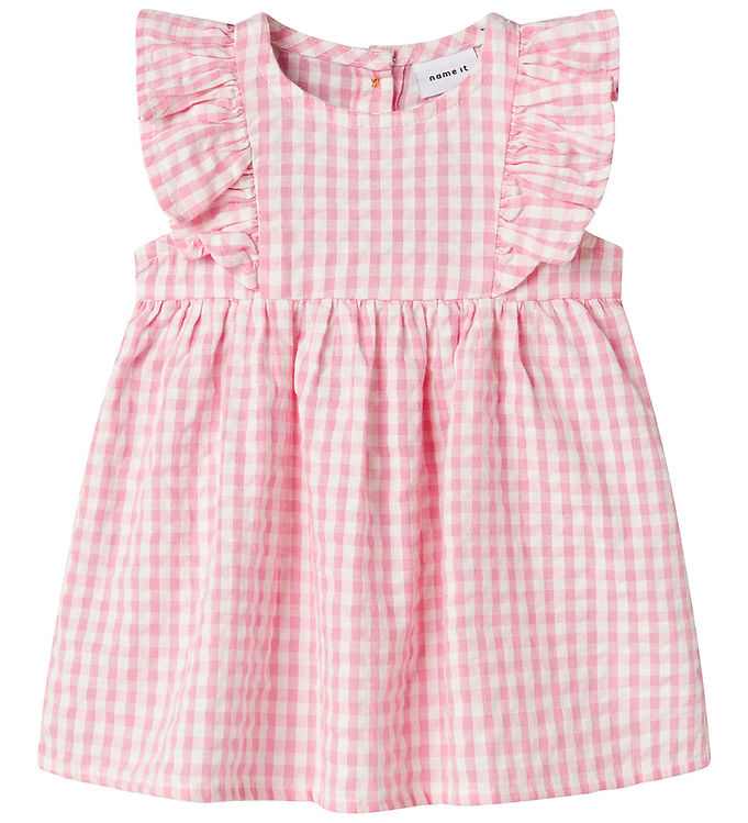Name It Kjole - NbfHalmi - Cameo Pink m. Tern