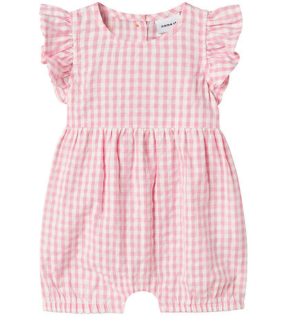 Name It Sommerstrampler - NbfHalmi - Cameo Pink m. Karos