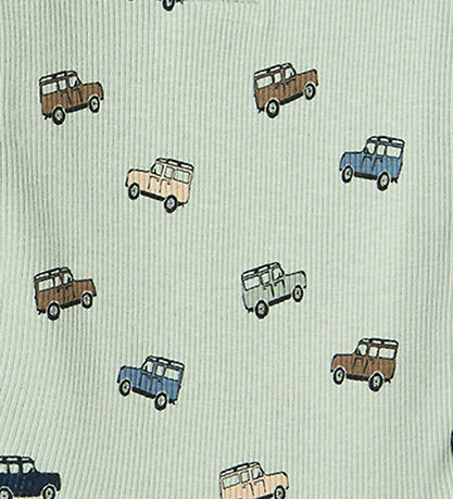 Name It Body l/æ - Rib - NbmHukab - Aqua Gray m. Biler