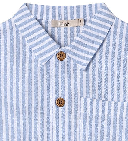 Fliink Skjorte - Vira - Dream Blue/Cloud Dancer Fliink Skjorte - Vira - Dream Blue/Cloud Dancer