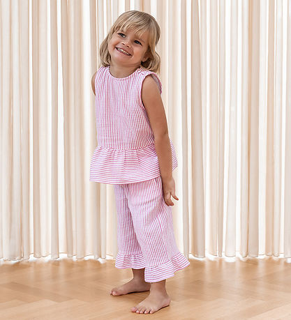 Fliink Top - Ciao - Cloud Dancer/Pink Stripe