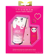 Inuwet Gavesæt - Håndcreme/læbepomade - Wiz - Cherry Inuwet Gavesæt - Håndcreme/læbepomade - Wiz - Cherry