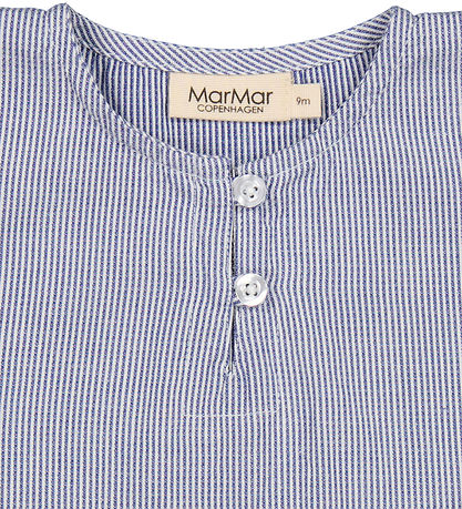 MarMar Skjorte k/æ - Tomba - Navy Stripe