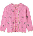 Fliink Cardigan - Strik - Mela Flower - Begonia Pink