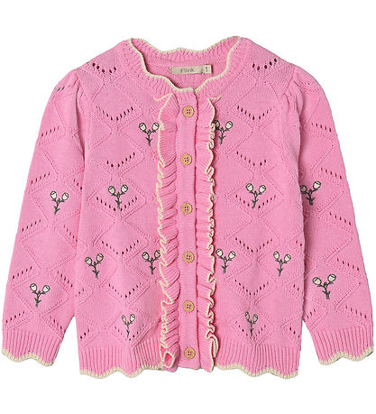 Fliink Cardigan - Strik - Mela Flower - Begonia Pink Fliink Cardigan - Strik - Mela Flower - Begonia Pink