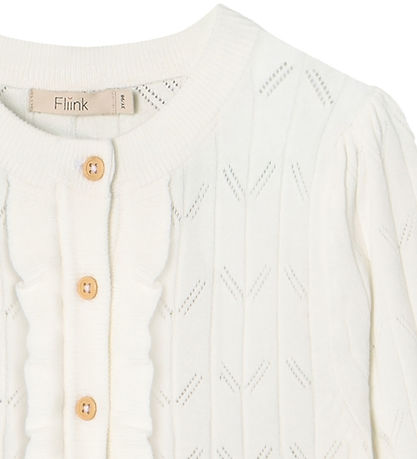Fliink Cardigan - Knitted - Sunny - Cloud Dancer