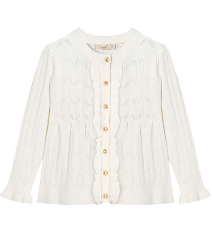 Fliink Cardigan - Knitted - Sunny - Cloud Dancer