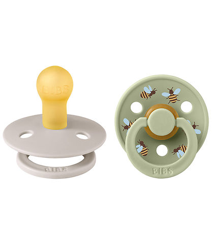 BIBS Colour Sutter - Str. 1 - 2-pak - Rund - Mushroom Mix BIBS Colour Sutter - Str. 1 - 2-pak - Rund - Mushroom Mix