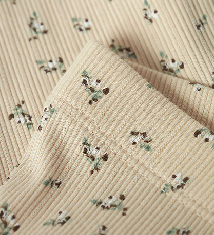 Name It Cykelshorts - Rib - NmfHoise - Sun Kiss m. Blomster