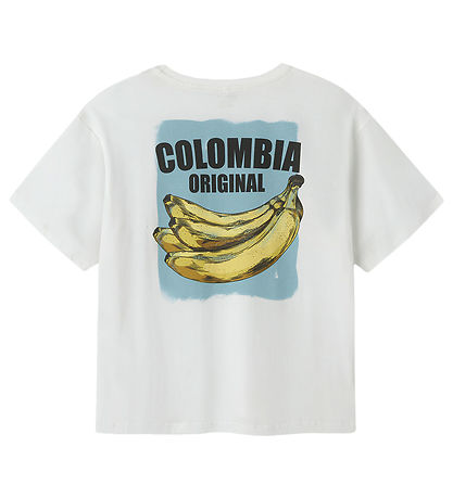 Name It T-shirt - NkmJacob - Bright White/Milky Blue 