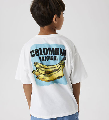 Name It T-shirt - NkmJacob - Bright White/Milky Blue  Name It T-shirt - NkmJacob - Bright White/Milky Blue