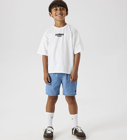 Name It T-shirt - NkmJacob - Bright White/Milky Blue  Name It T-shirt - NkmJacob - Bright White/Milky Blue