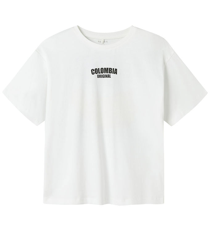 Name It T-shirt - NkmJacob - Bright White/Milky Blue