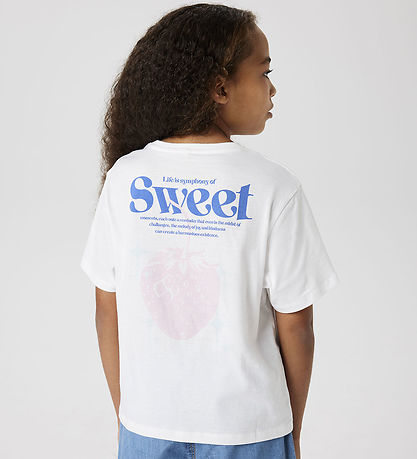 Name It T-shirt - NkfJessa - Bright White m. Print