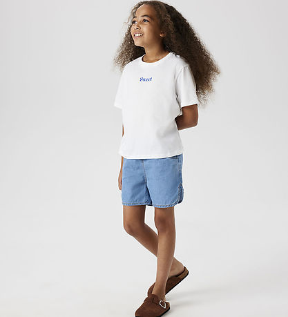 Name It T-shirt - NkfJessa - Bright White m. Print