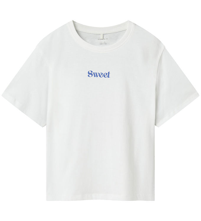 Name It T-shirt - NkfJessa - Bright White m. Print