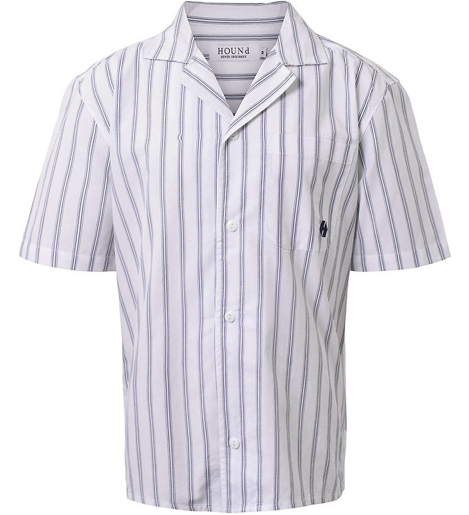 Hound Skjorte - Striped - Hvid/Navy