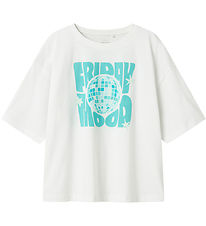 Name It T-shirt - NkfVeen - Bright White/Disco Name It T-shirt - NkfVeen - Bright White/Disco