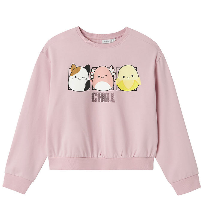 Name It Sweatshirt - NkfMomira - Squishmallows - Cameo Pink
