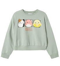 Name It Sweatshirt - NkfMomira - Squishmallows - Aqua Gray Name It Sweatshirt - NkfMomira - Squishmallows - Aqua Gray